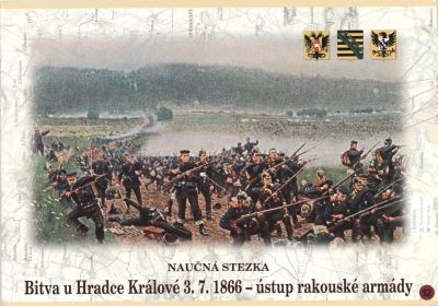 Bitva u Hradce Králové 3. 7. 1866 - ústup rakouské armády